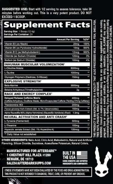 Inhuman Pre-Workout - Paradise Punch