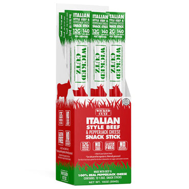 Wicked Cutz Beef & Cheese Sticks (12 pack)