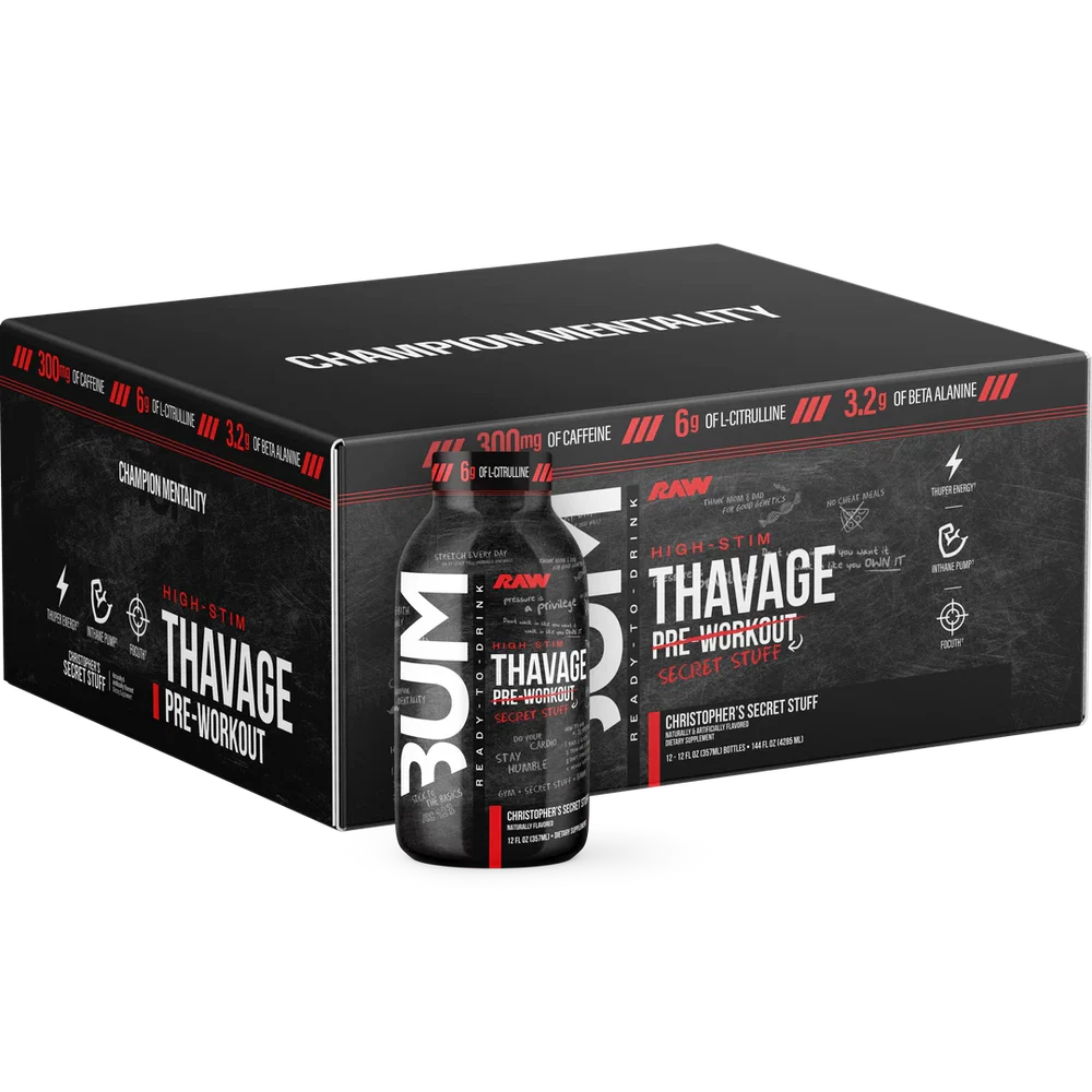 BUM Thavage Pre-Workout RTD (12 pack)