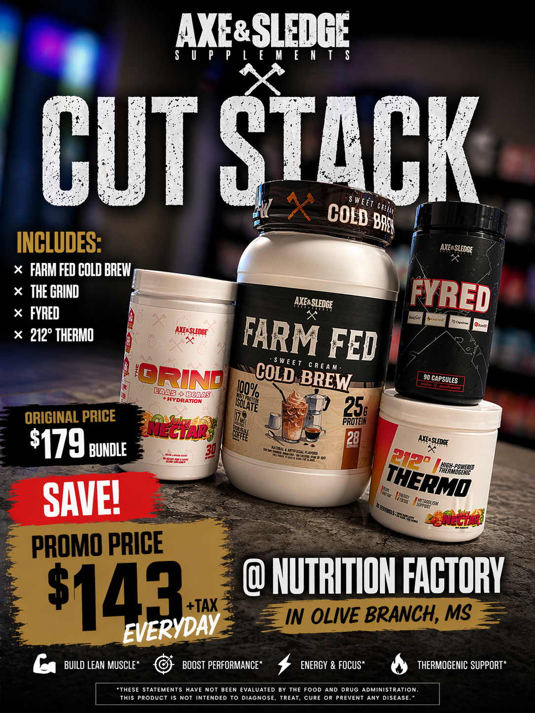 Axe & Sledge Cut Stack