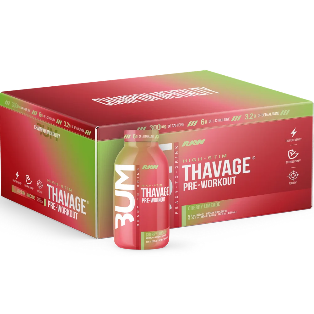 BUM Thavage Pre-Workout RTD (12 pack)