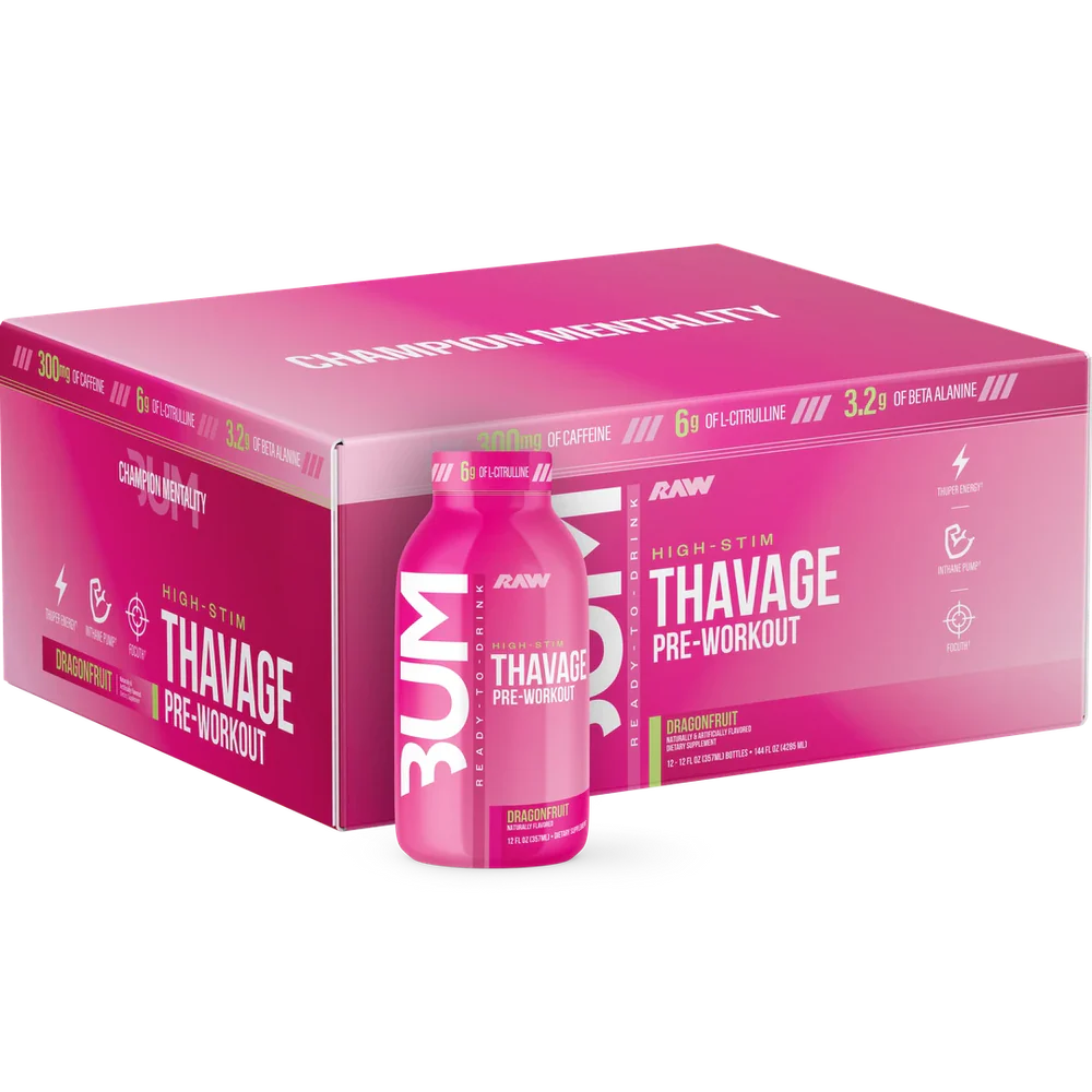 BUM Thavage Pre-Workout RTD (12 pack)