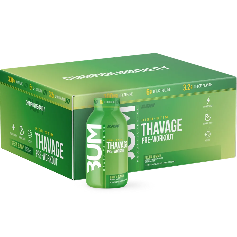 BUM Thavage Pre-Workout RTD (12 pack)
