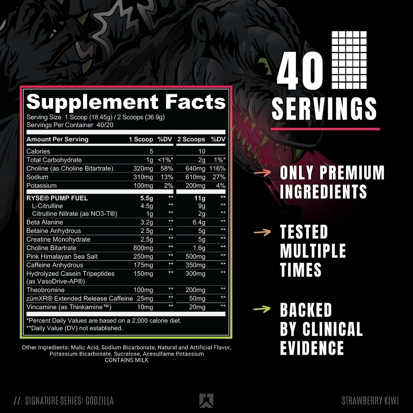 Ryse Godzilla Pre Workout