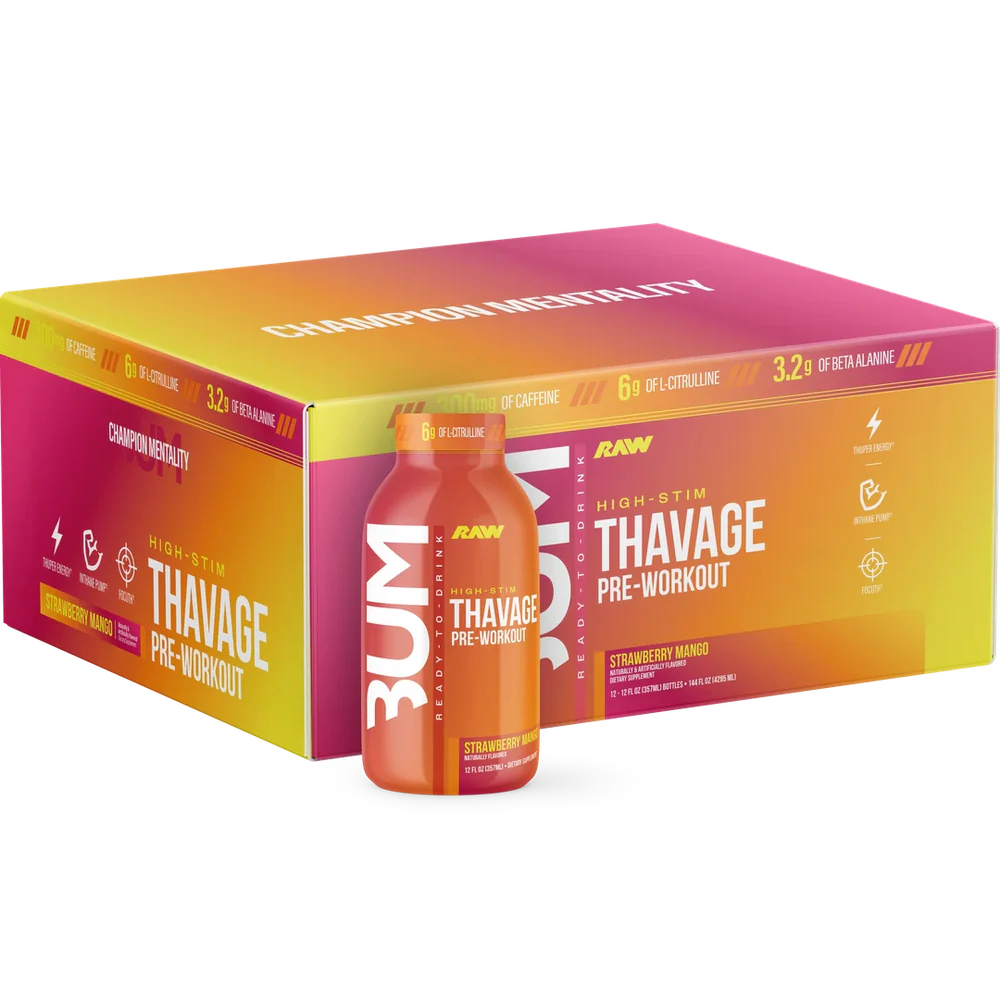 BUM Thavage Pre-Workout RTD (12 pack)