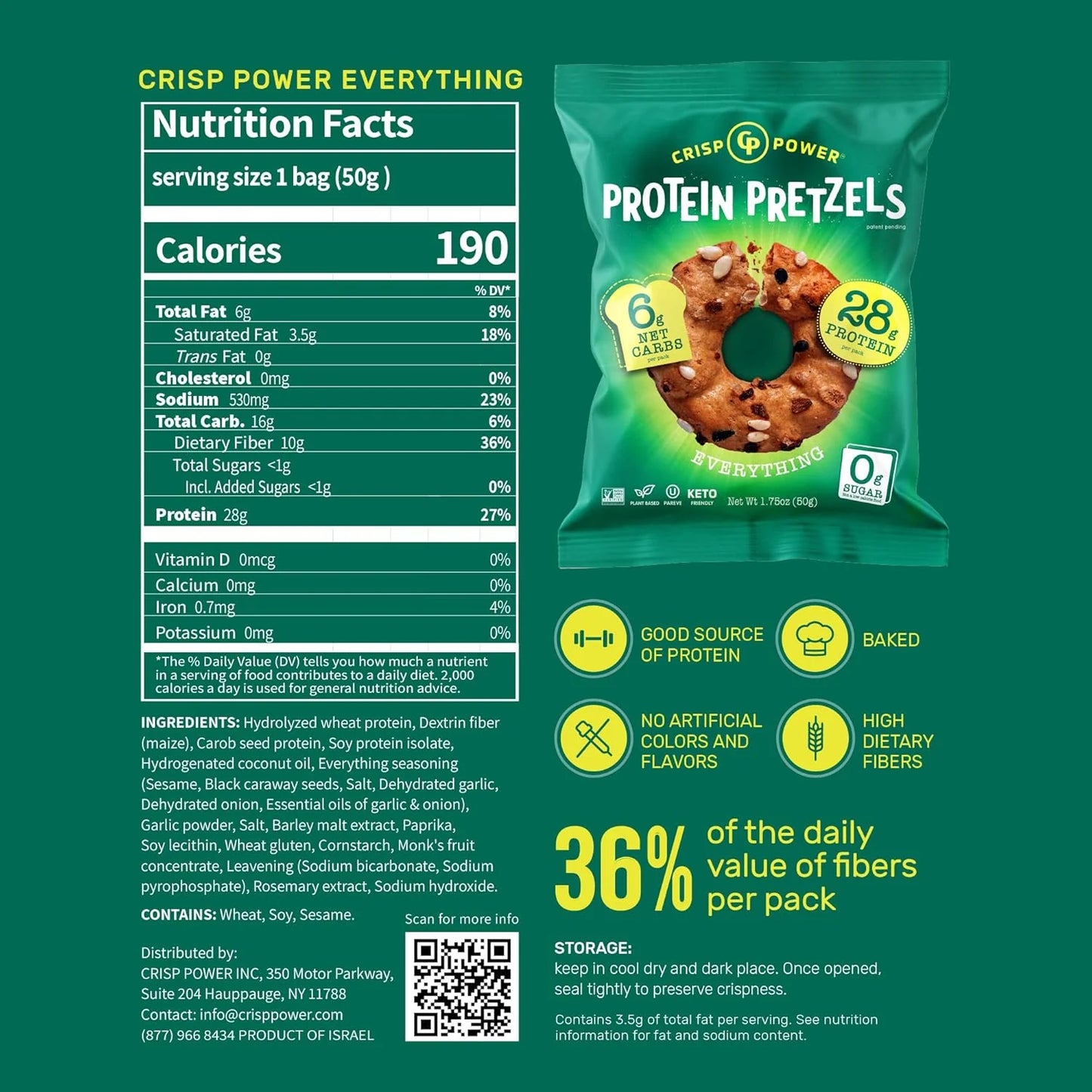 Crisp Power Pretzels (6 pack)