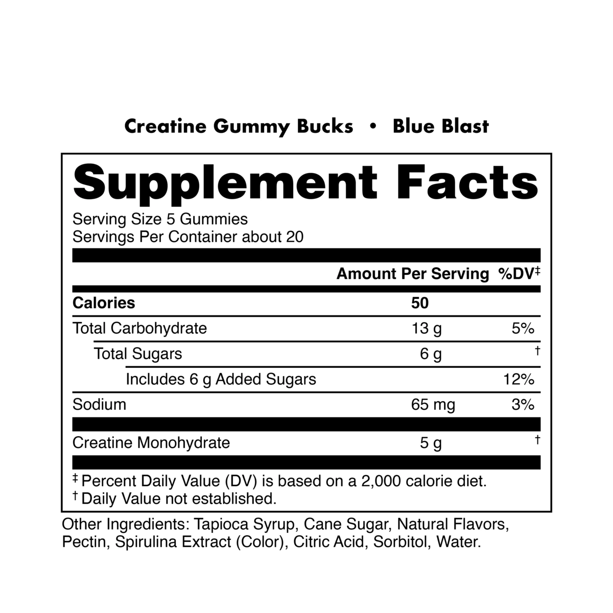 Creatine Gummy Bucks