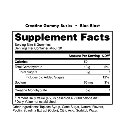 Creatine Gummy Bucks